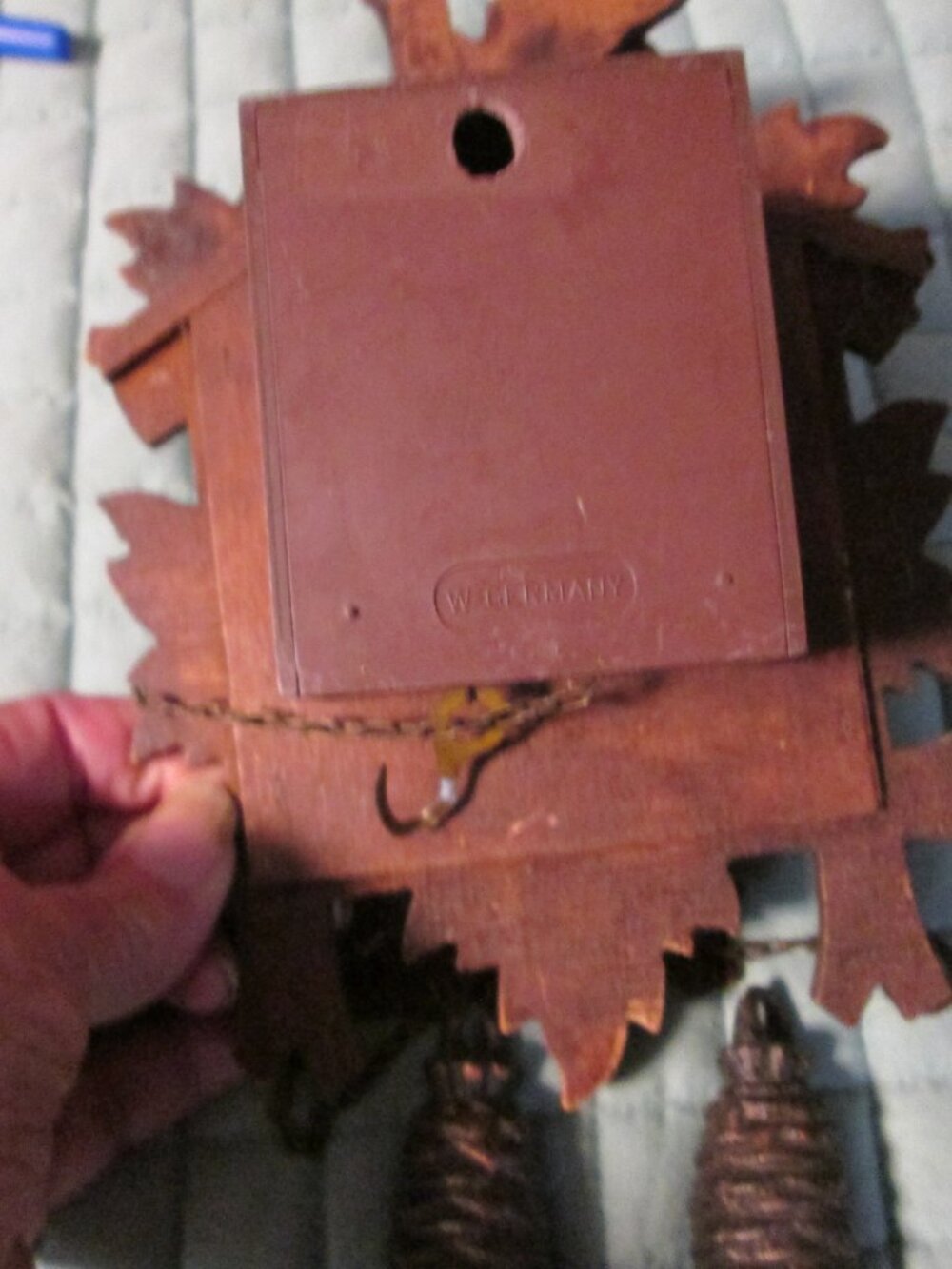 Black Forest vtg small Cuckoo clock as is - Picture 5 of 5